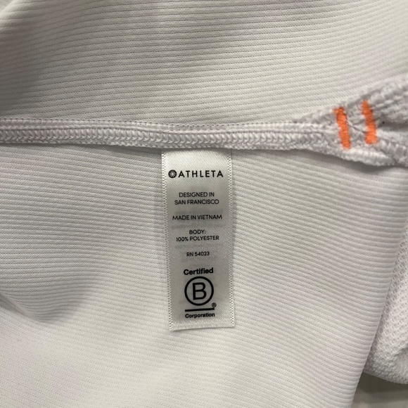 ATHLETA Match Point Polo White Medium Top - Picture 5 of 7